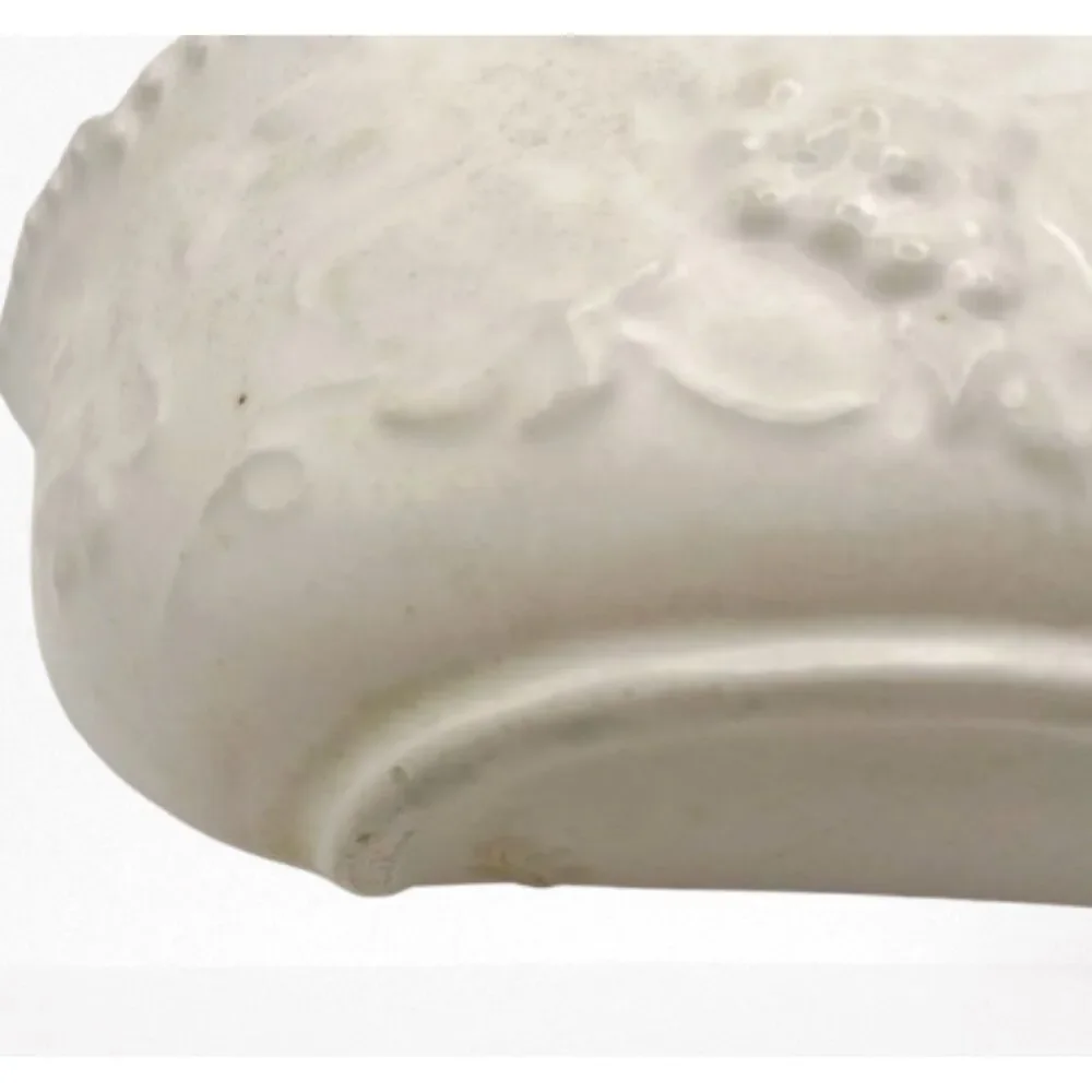 Vintage White Ceramic Pitcher Bowl Pocket Wall Planter